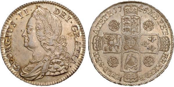 1/2 Crown Kingdom of Great Britain (1707-1801) Silver George II (1683-1760)