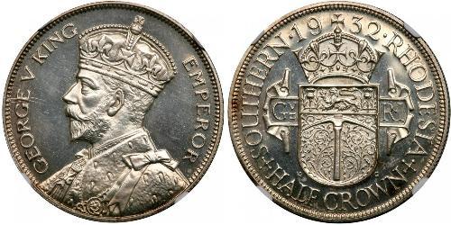 1/2 Crown Southern Rhodesia (1923-1980) Silver George V of the United Kingdom (1865-1936)