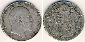 1/2 Crown United Kingdom of Great Britain and Ireland (1801-1922) Silver Edward VII (1841-1910)