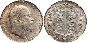 1/2 Crown United Kingdom of Great Britain and Ireland (1801-1922) Silver Edward VII (1841-1910)