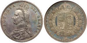 1/2 Crown United Kingdom of Great Britain and Ireland (1801-1922) Silver Victoria (1819 - 1901)