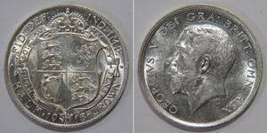 1/2 Crown United Kingdom of Great Britain and Ireland (1801-1922) Silver George V of the United Kingdom (1865-1936)