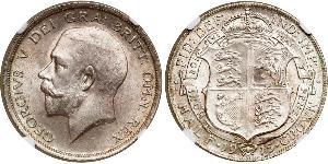 1/2 Crown United Kingdom of Great Britain and Ireland (1801-1922) Silver George V of the United Kingdom (1865-1936)