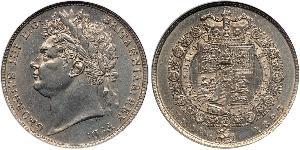 1/2 Crown United Kingdom of Great Britain and Ireland (1801-1922) Silver George IV (1762-1830)