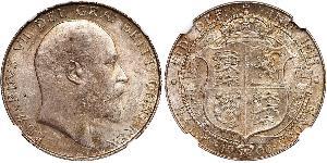 1/2 Crown United Kingdom of Great Britain and Ireland (1801-1922) Silver Edward VII (1841-1910)