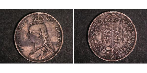 1/2 Crown United Kingdom of Great Britain and Ireland (1801-1922) Silver Victoria (1819 - 1901)