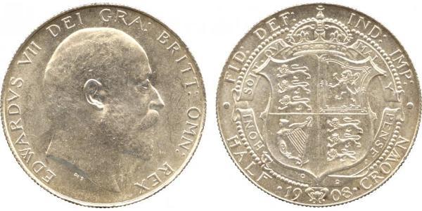 1/2 Crown United Kingdom of Great Britain and Ireland (1801-1922) Silver Edward VII (1841-1910)