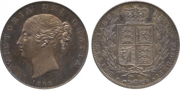 1/2 Crown United Kingdom of Great Britain and Ireland (1801-1922) Silver Victoria (1819 - 1901)