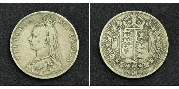 1/2 Crown United Kingdom of Great Britain and Ireland (1801-1922) Silver Victoria (1819 - 1901)