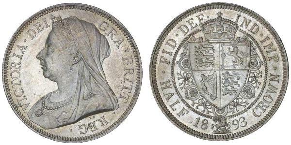 1/2 Crown United Kingdom of Great Britain and Ireland (1801-1922) Silver Victoria (1819 - 1901)