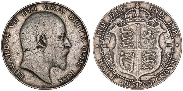 1/2 Crown United Kingdom of Great Britain and Ireland (1801-1922) Silver Edward VII (1841-1910)