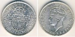 1/2 Crown 南羅德西亞 銀 乔治六世 (1895-1952)