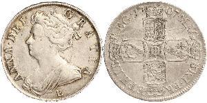 1/2 Crown 大不列顛王國 (1707 - 1800) 銀 安妮 (英国女王) (1665-1714)