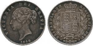 1/2 Crown 大不列颠及爱尔兰联合王国 (1801 - 1922) 銀 维多利亚 (英国君主)