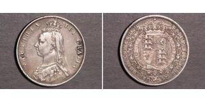 1/2 Crown 大不列颠及爱尔兰联合王国 (1801 - 1922) 銀 维多利亚 (英国君主)