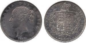 1/2 Crown 大不列颠及爱尔兰联合王国 (1801 - 1922) 銀 维多利亚 (英国君主)