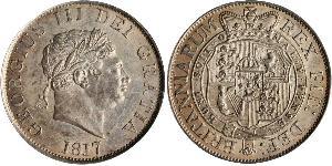 1/2 Crown 大不列颠及爱尔兰联合王国 (1801 - 1922) 銀 喬治三世 (1738-1820)