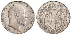 1/2 Crown 大不列颠及爱尔兰联合王国 (1801 - 1922) 銀 爱德华七世 (1841-1910)