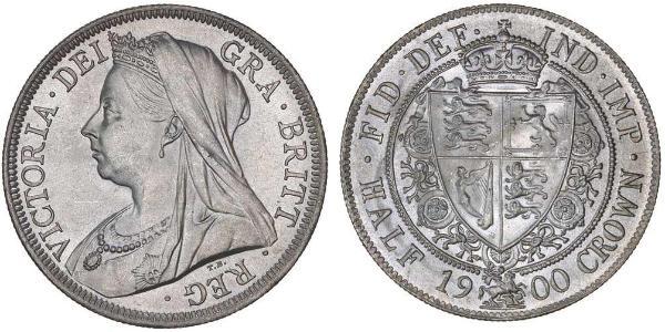 1/2 Crown 大不列颠及爱尔兰联合王国 (1801 - 1922) 銀 维多利亚 (英国君主)
