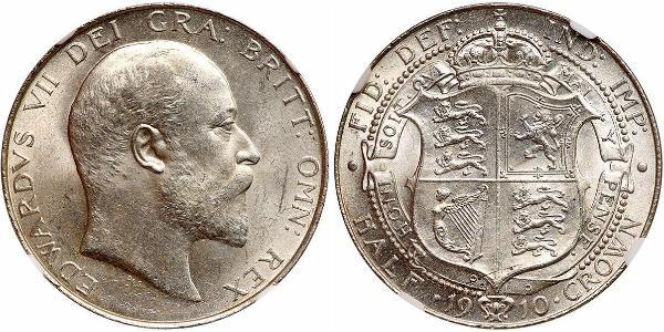 1/2 Crown 大不列颠及爱尔兰联合王国 (1801 - 1922) 銀 爱德华七世 (1841-1910)