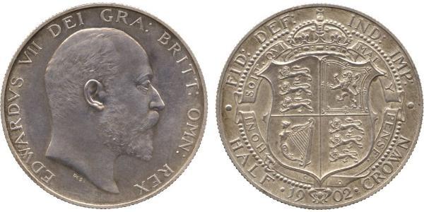 1/2 Crown 大不列颠及爱尔兰联合王国 (1801 - 1922) 銀 爱德华七世 (1841-1910)