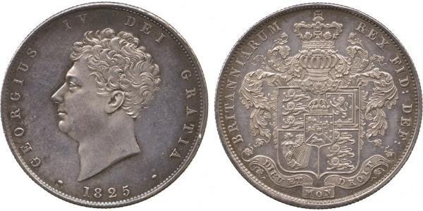 1/2 Crown 大不列颠及爱尔兰联合王国 (1801 - 1922) 銀 喬治四世 (1762-1830)