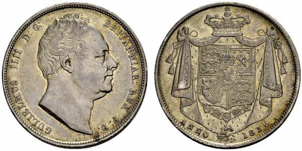 1/2 Crown 大不列颠及爱尔兰联合王国 (1801 - 1922) 銀 威廉四世 (英國)