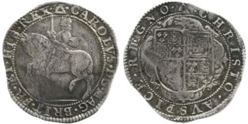 1/2 Crown 英格兰王国 銀 查理一世 (英格蘭) (1600 - 1649)