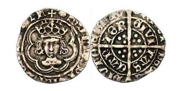1/2 Crown 英格兰王国 銀 亨利七世 (英格兰)  (1457 - 1509)