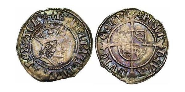 1/2 Crown 英格兰王国 銀 亨利七世 (英格兰)  (1457 - 1509)