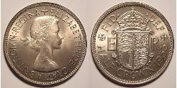 1/2 Crown United Kingdom (1922-) 镍/銅 伊丽莎白二世 (1926-2022)