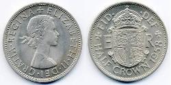 1/2 Crown United Kingdom (1922-) 镍/銅 伊丽莎白二世 (1926-2022)