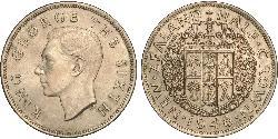 1/2 Crown 新西兰 镍/銅 乔治六世 (1895-1952)