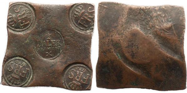 1/2 Daler Швеция Медь Adolf Frederick of Sweden (1710 - 1771)