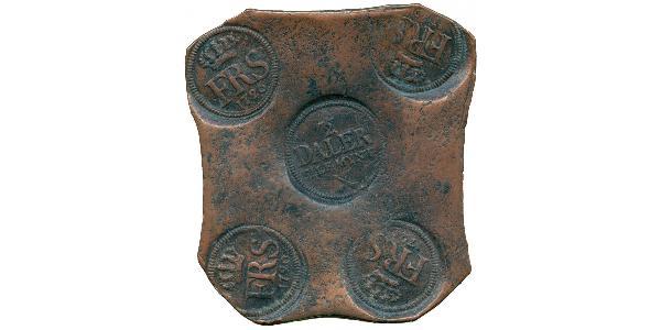1/2 Daler Швеція Мідь Adolf Frederick of Sweden (1710 - 1771)