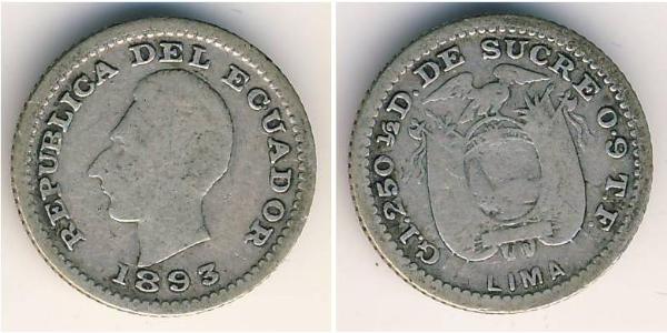 1/2 Decimo Équateur (pays) Argent 