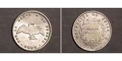 1/2 Decimo Chile Plata 