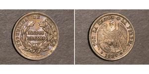 1/2 Decimo Chile Silber 