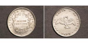 1/2 Decimo Chile Silver 