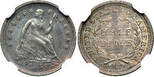 1/2 Dime / 5 Cent États-Unis d