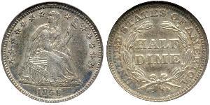 1/2 Dime / 5 Cent États-Unis d