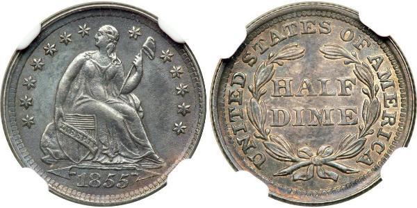 1/2 Dime / 5 Cent États-Unis d