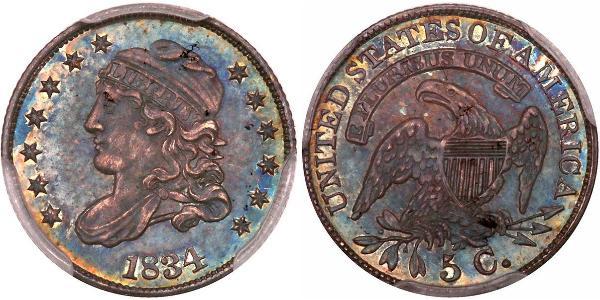 1/2 Dime / 5 Cent États-Unis d