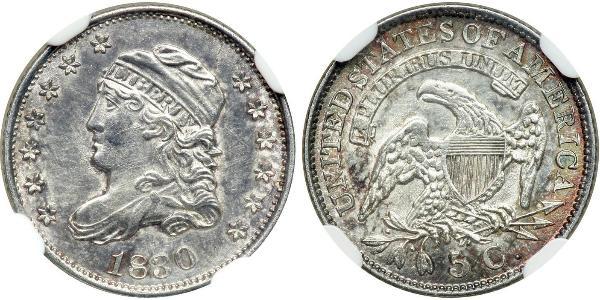 1/2 Dime / 5 Cent États-Unis d