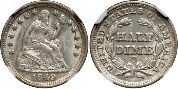 1/2 Dime / 5 Cent États-Unis d