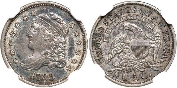 1/2 Dime / 5 Cent États-Unis d