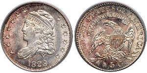 1/2 Dime / 5 Cent USA (1776 - ) Copper/Silver 