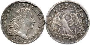 1/2 Dime / 5 Cent Estados Unidos de América (1776 - ) Plata 