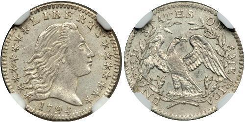 1/2 Dime / 5 Cent Estados Unidos de América (1776 - ) Plata 