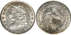 1/2 Dime / 5 Cent Stati Uniti d